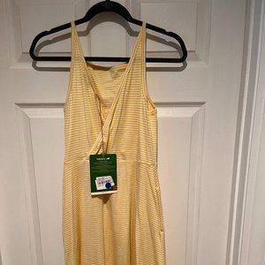 Toad & Co Yellow/White Striped Dress